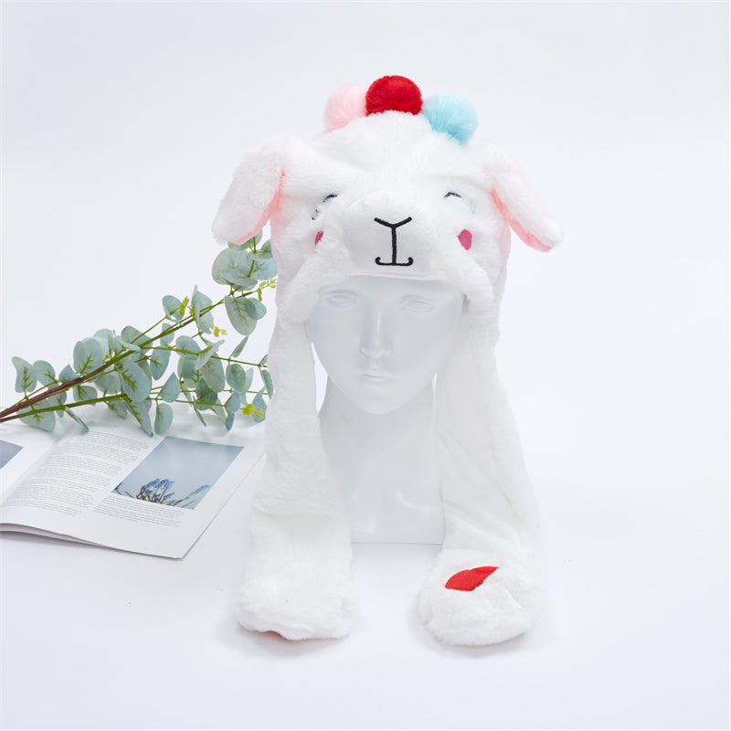 Cute Hat with Moving Ears - BunnyBounce Hat-Alpaca-Nora Luxe