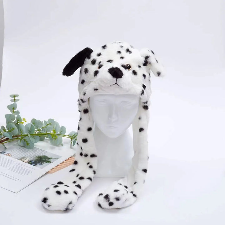 Cute Hat with Moving Ears - BunnyBounce Hat-Dalmatian-Nora Luxe