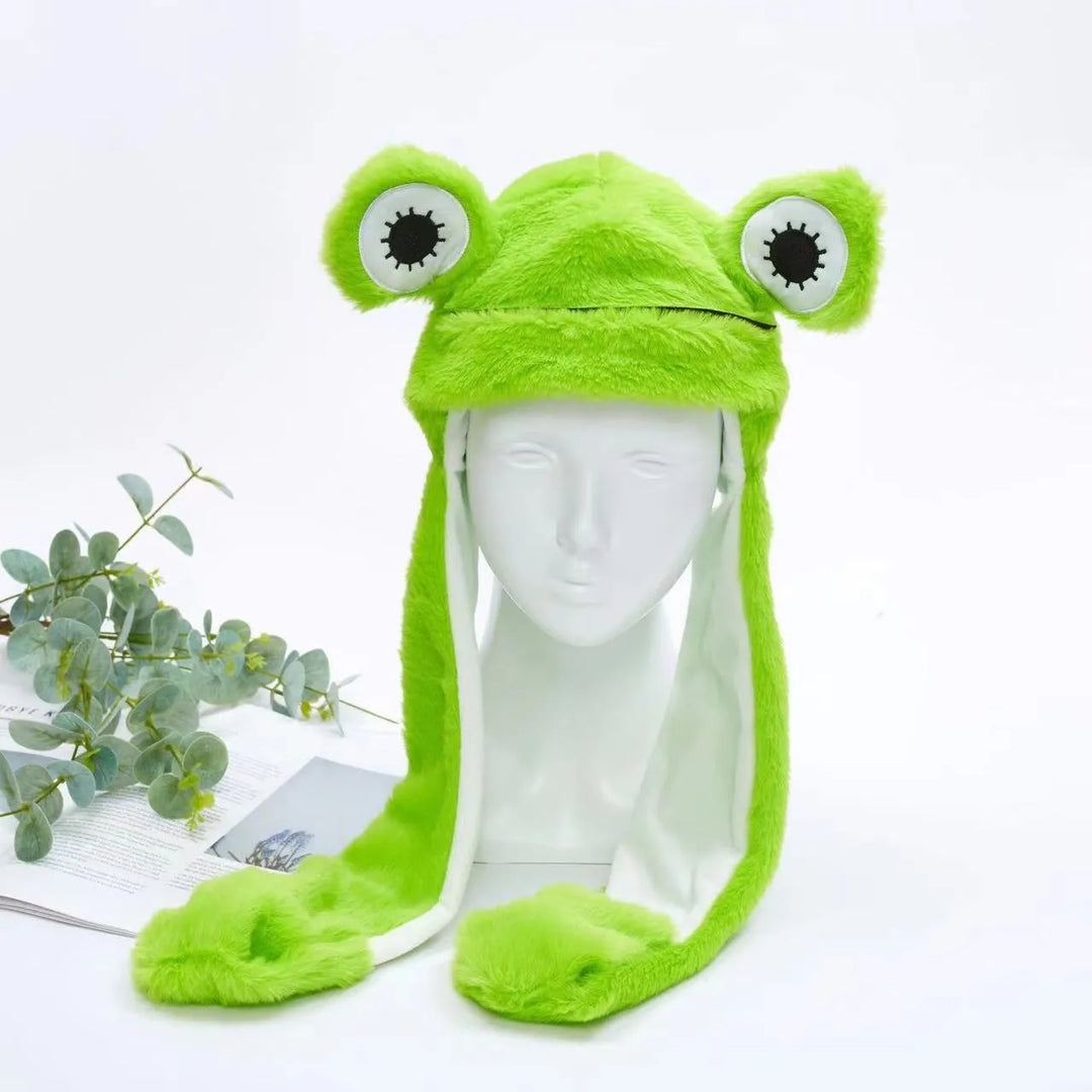Cute Hat with Moving Ears - BunnyBounce Hat-Frog-Nora Luxe