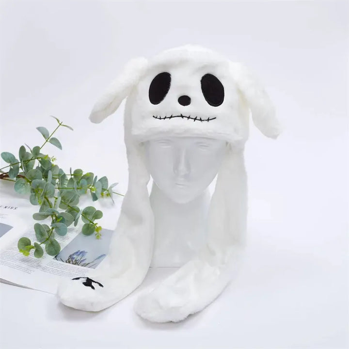 Cute Hat with Moving Ears - BunnyBounce Hat-Halloween Skeleton-Nora Luxe