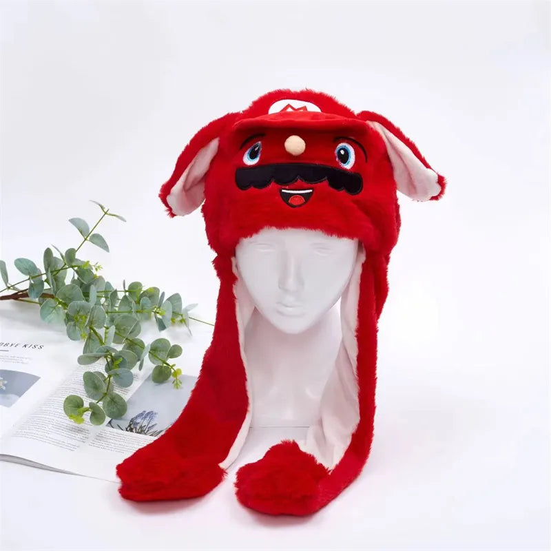 Cute Hat with Moving Ears - BunnyBounce Hat-Mario-Nora Luxe