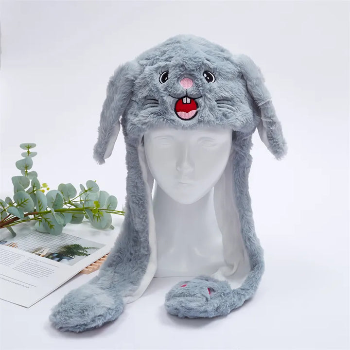 Cute Hat with Moving Ears - BunnyBounce Hat-Mouse-Nora Luxe