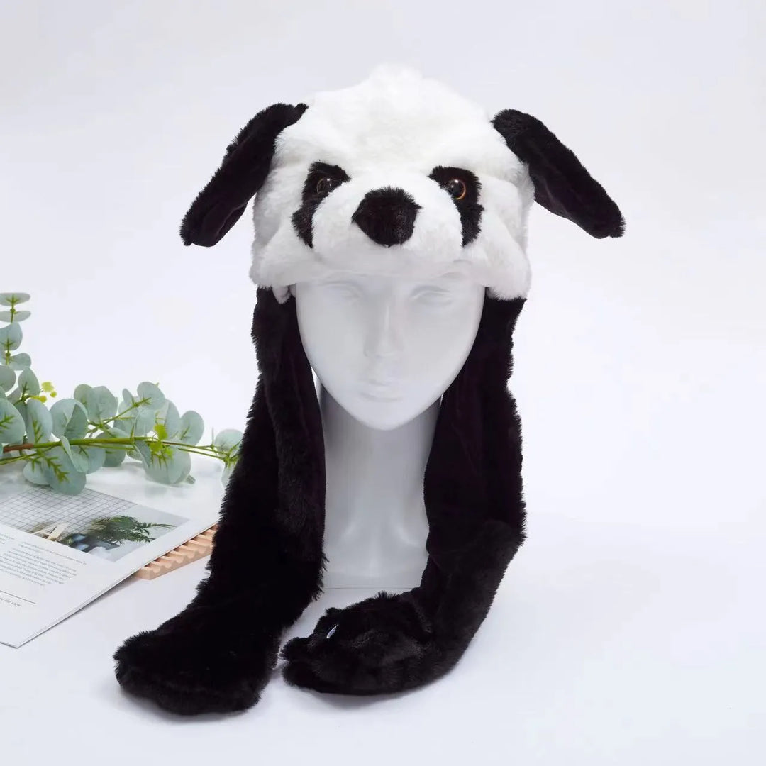 Cute Hat with Moving Ears - BunnyBounce Hat-Panda-Nora Luxe