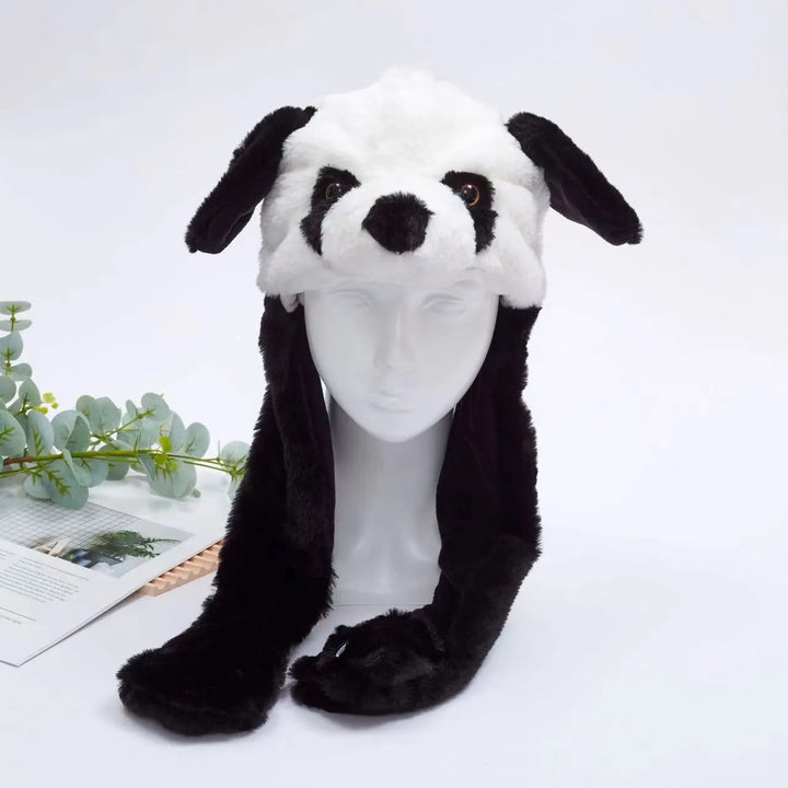 Cute Hat with Moving Ears - BunnyBounce Hat-Panda-Nora Luxe