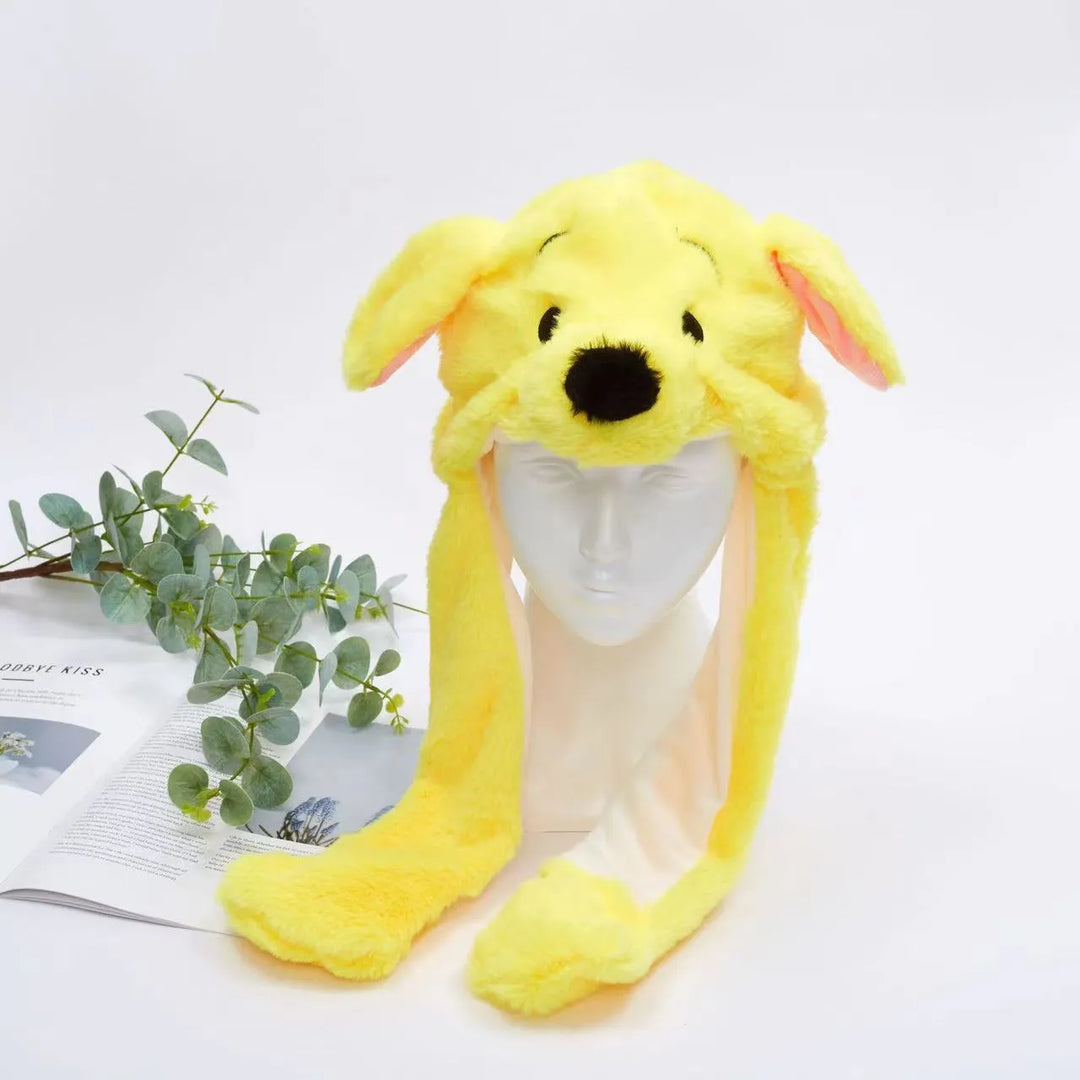 Cute Hat with Moving Ears - BunnyBounce Hat-Yellow Dog-Nora Luxe