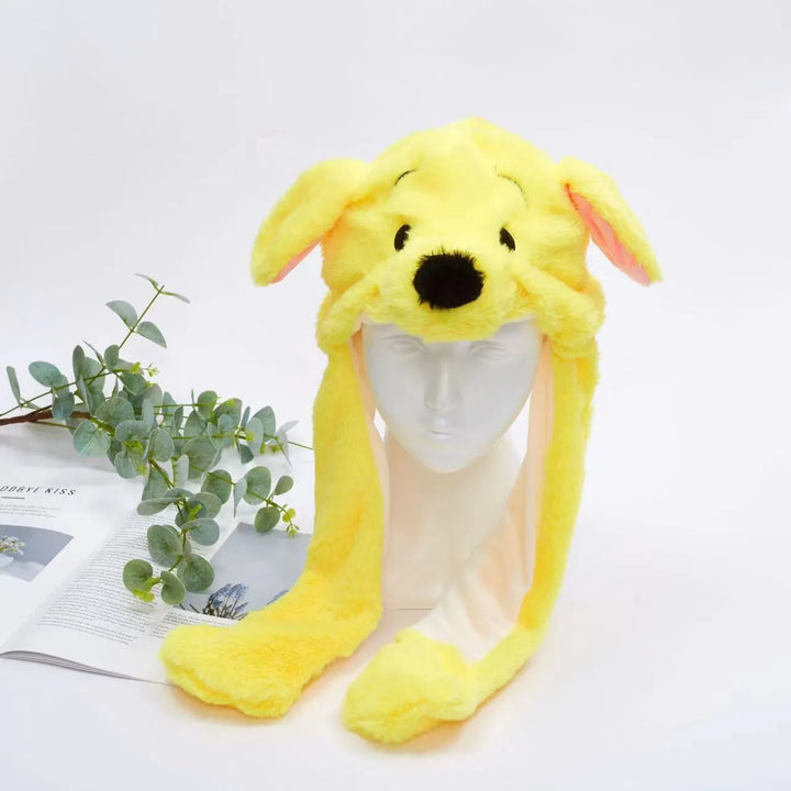 Cute Hat with Moving Ears - BunnyBounce Hat-Yellow Dog-Nora Luxe