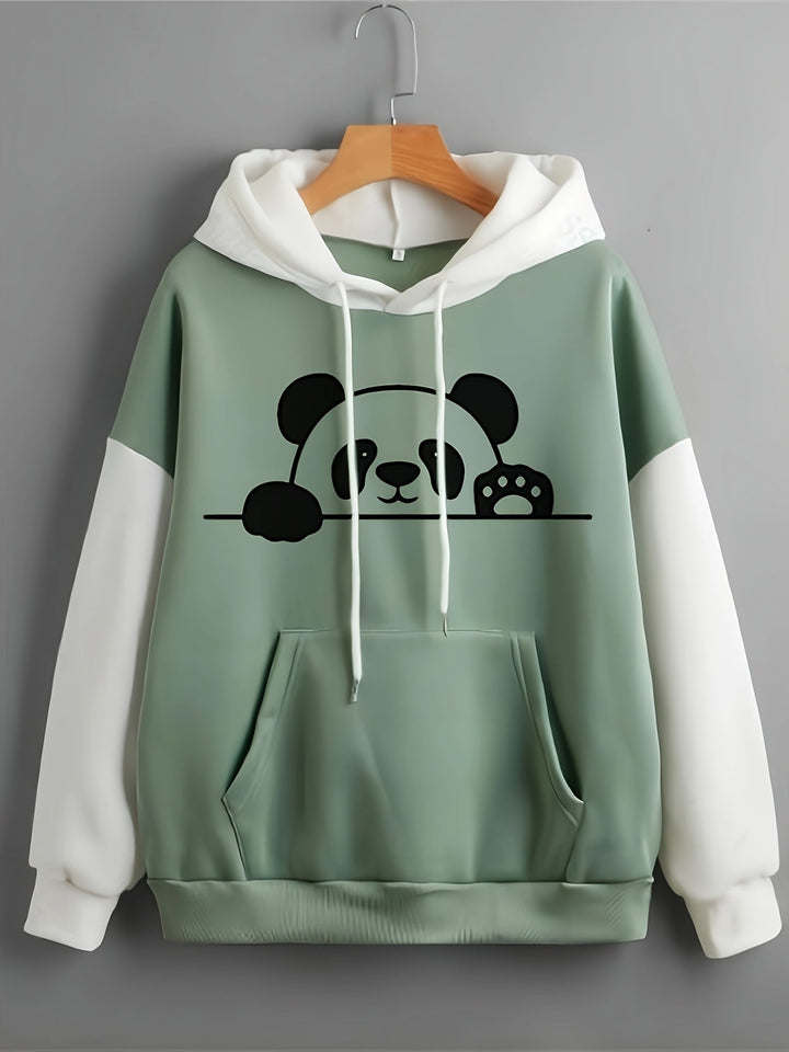 Cute Ladies Hoodie with Kangaroo Pocket - Amira-Green-XS-Nora Luxe