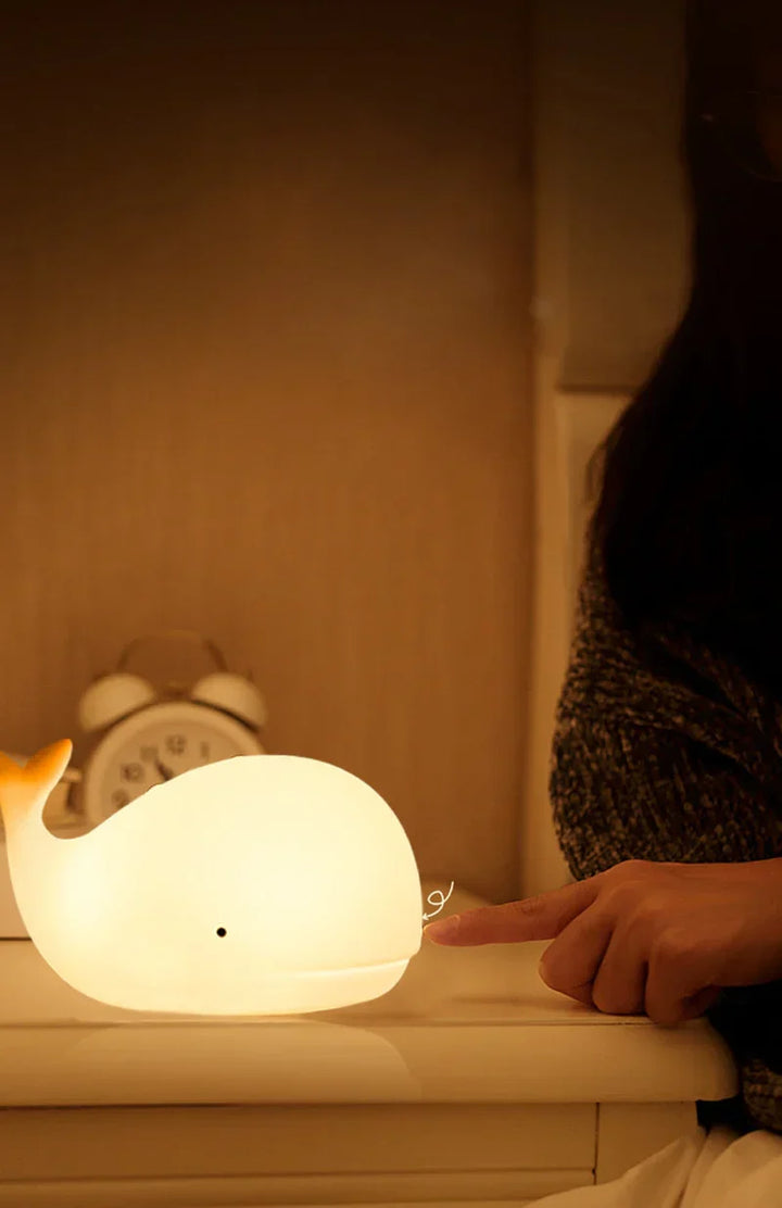 Cute Whale Night Light with Color Changing - GlowWhale-Nora Luxe