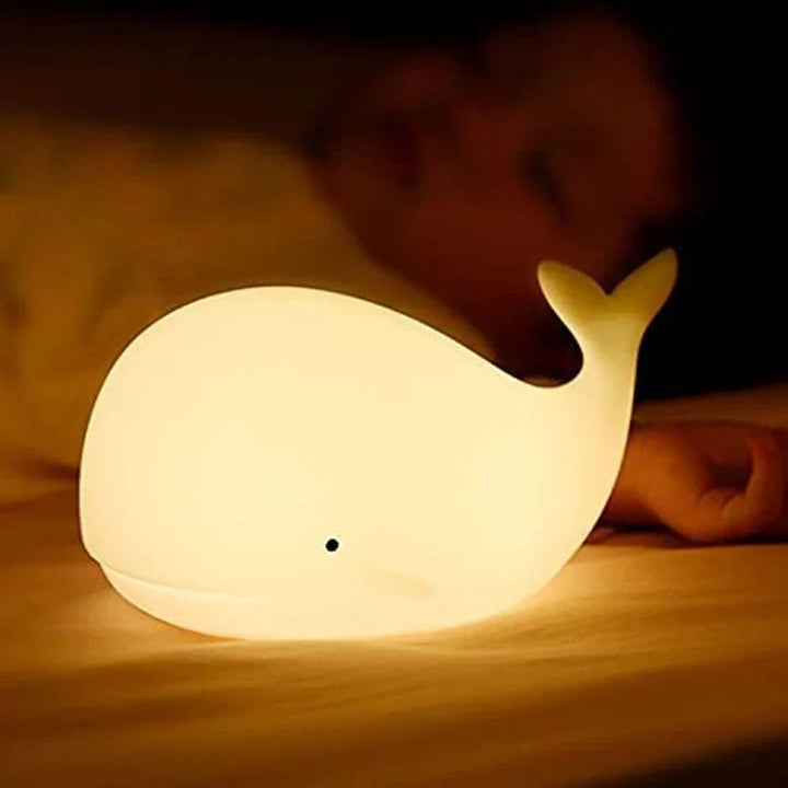 Cute Whale Night Light with Color Changing - GlowWhale-Nora Luxe