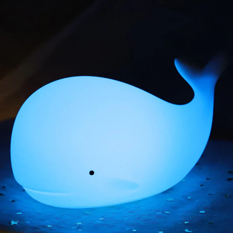 Cute Whale Night Light with Color Changing - GlowWhale-Nora Luxe