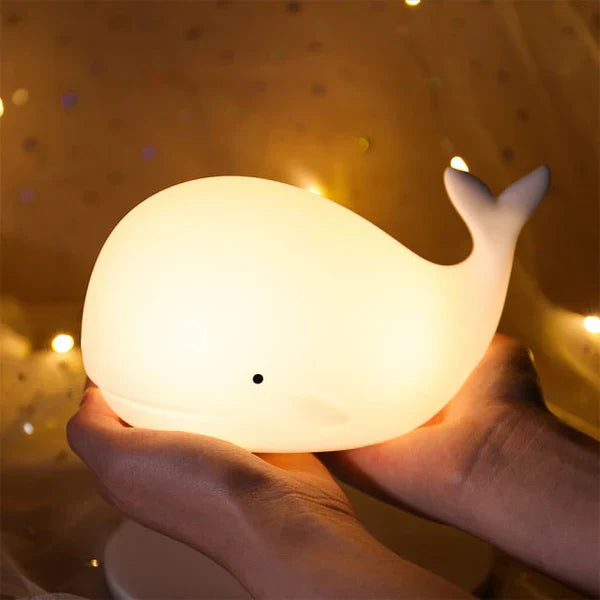Cute Whale Night Light with Color Changing - GlowWhale-Nora Luxe