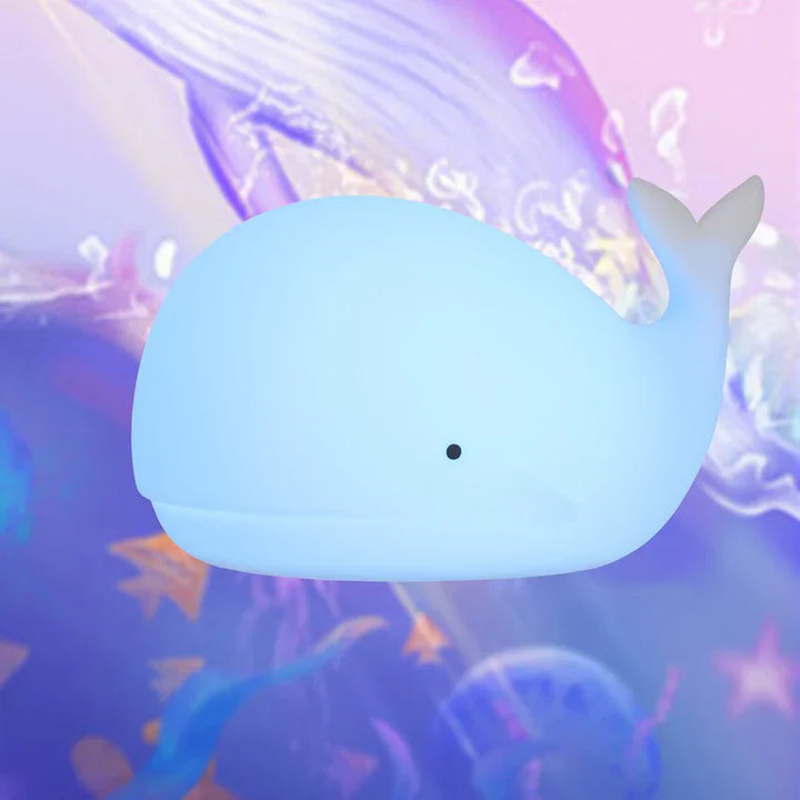 Cute Whale Night Light with Color Changing - GlowWhale-Nora Luxe