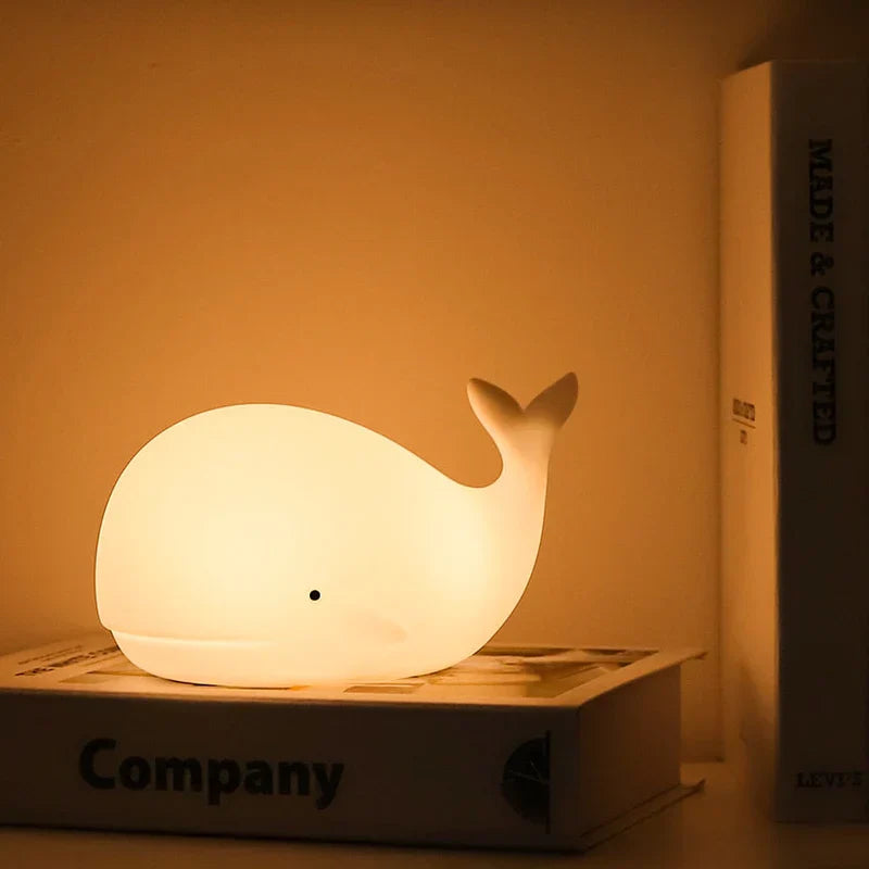 Cute Whale Night Light with Color Changing - GlowWhale-Nora Luxe