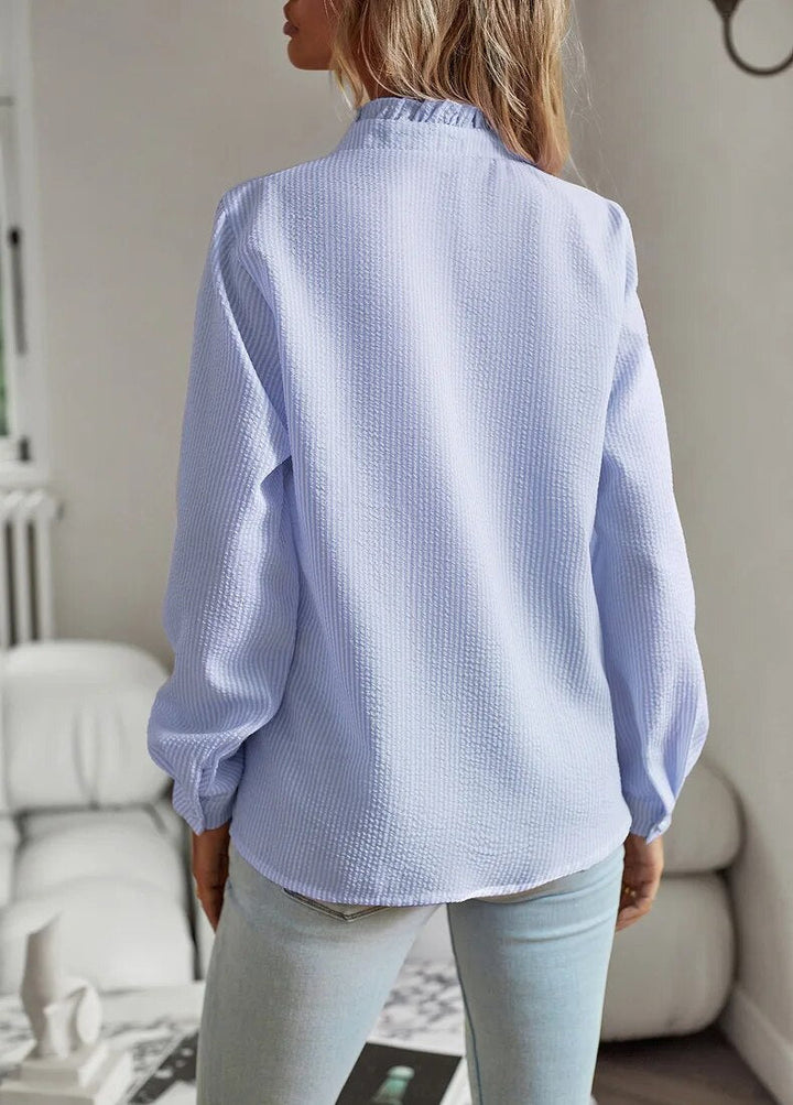 Daring and Stylish Blouse - RebelBlouse-Blue-S-Nora Luxe