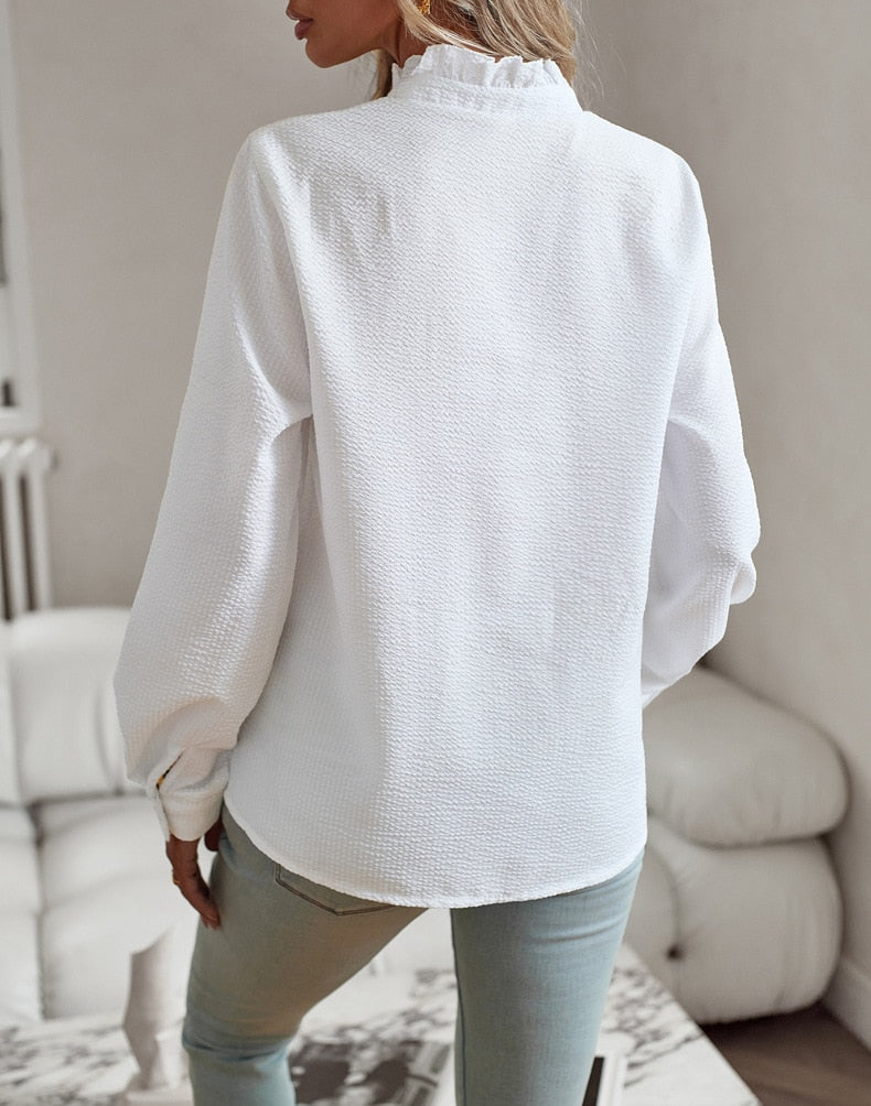 Daring and Stylish Blouse - RebelBlouse-Blue-S-Nora Luxe