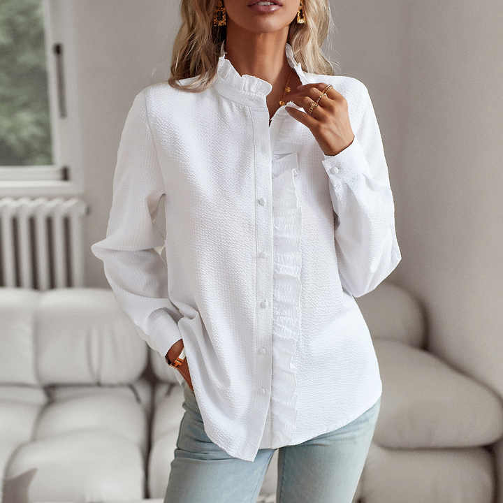 Daring and Stylish Blouse - RebelBlouse-White-S-Nora Luxe