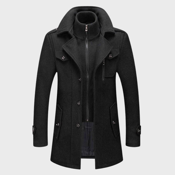 David - Casual Winter Jacket for Men-Black-M-Nora Luxe