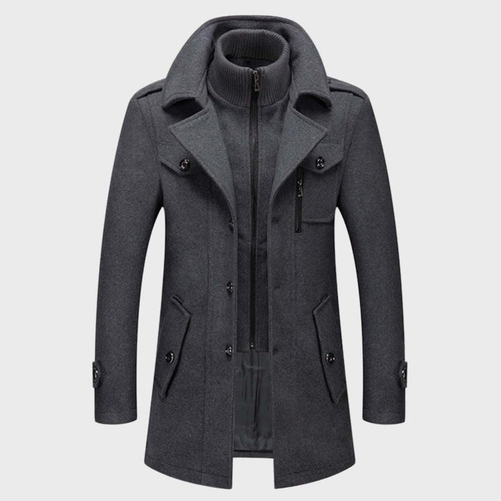 David - Casual Winter Jacket for Men-Gray-M-Nora Luxe
