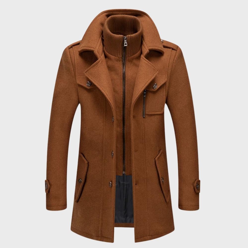 David - Casual Winter Jacket for Men-Khaki-M-Nora Luxe