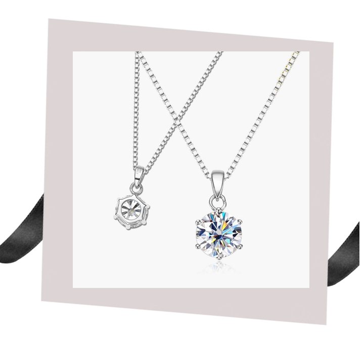 Dazzling Moissanite Necklace-Nora Luxe