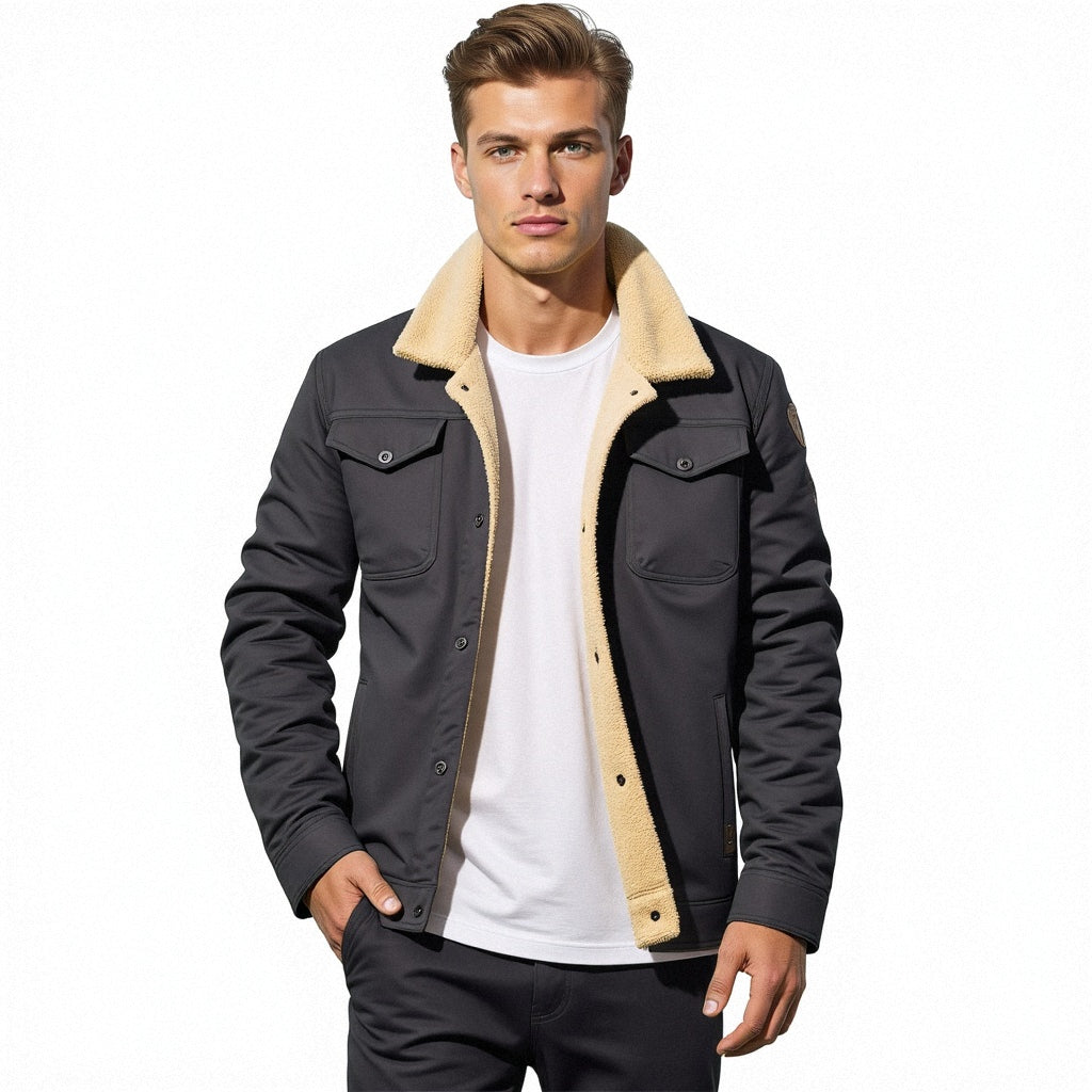 DEAVON - Timeless Bomber Jacket for Men-Black-S-Nora Luxe