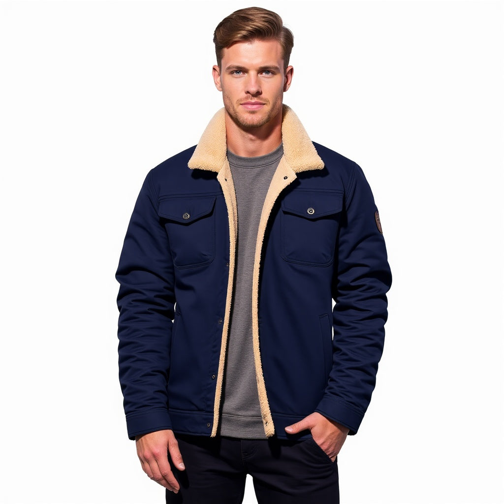 DEAVON - Timeless Bomber Jacket for Men-Black-S-Nora Luxe