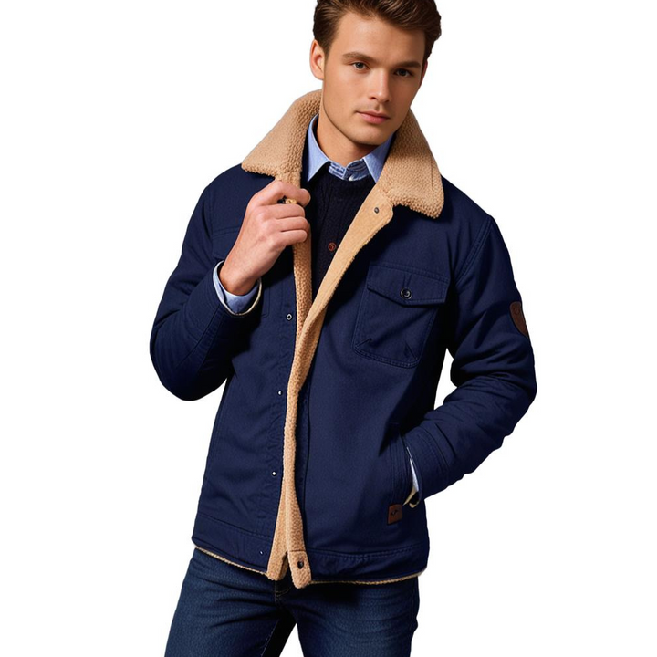 DEAVON - Timeless Bomber Jacket for Men-Black-S-Nora Luxe