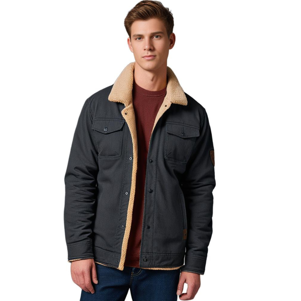 DEAVON - Timeless Bomber Jacket for Men-Black-S-Nora Luxe