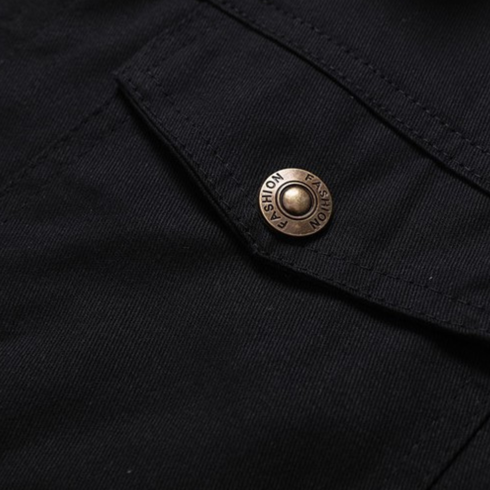 DEAVON - Timeless Bomber Jacket for Men-Black-S-Nora Luxe