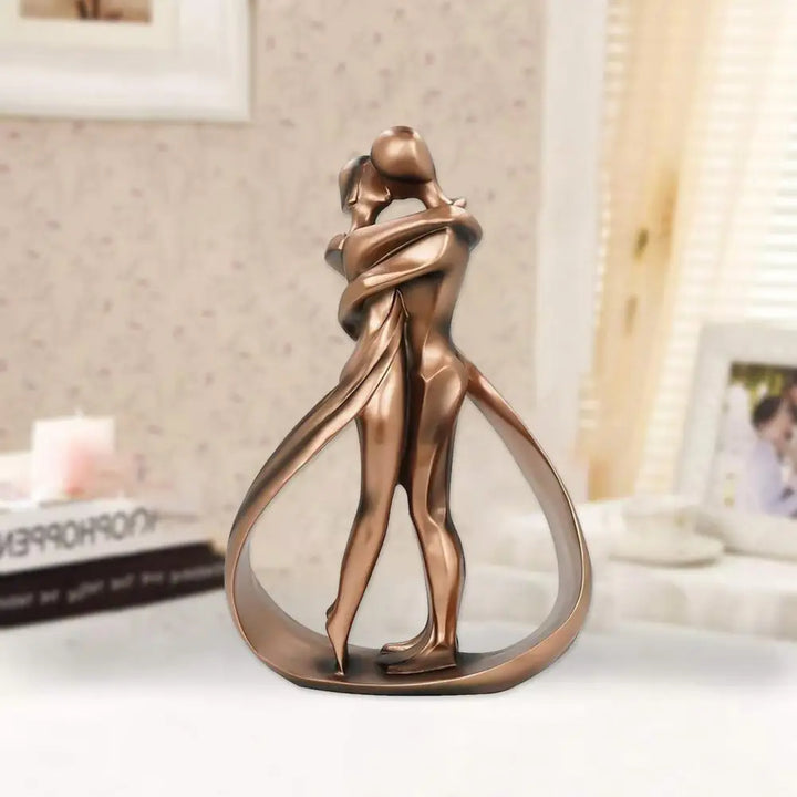Decorative Sculpture of Embracing Figures - Seraphina-Bronze-Nora Luxe