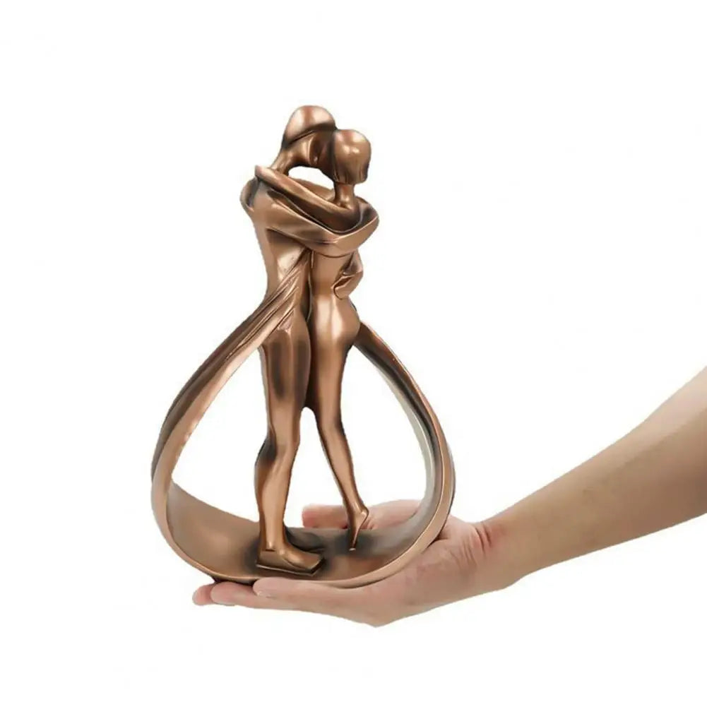 Decorative Sculpture of Embracing Figures - Seraphina-Bronze-Nora Luxe