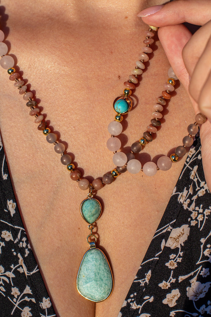 Deeply Cleansing Pastel Mala Necklace - Aurielle-Nora Luxe