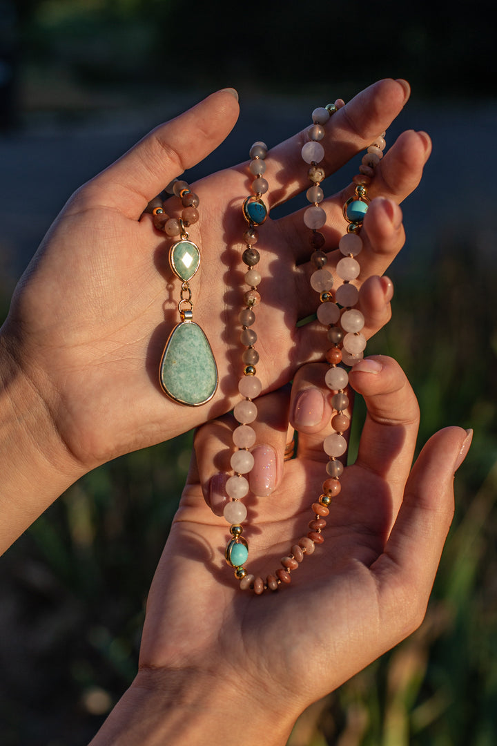 Deeply Cleansing Pastel Mala Necklace - Aurielle-Nora Luxe
