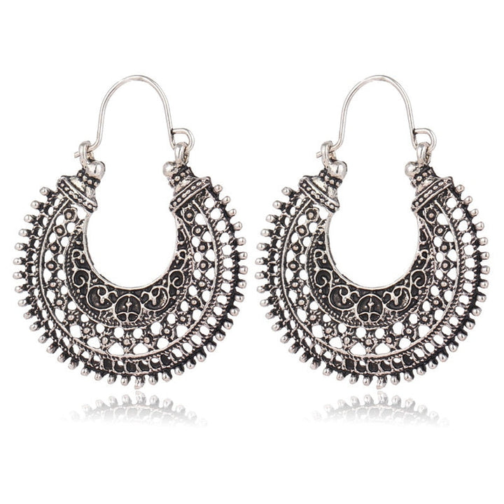 Delicate Tibetan Earrings | 925 Silver Jewellery-Nora Luxe