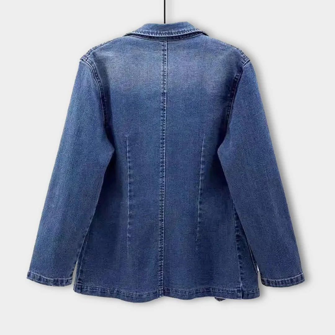 Denim Blazer - Livia-Blue-S-Nora Luxe