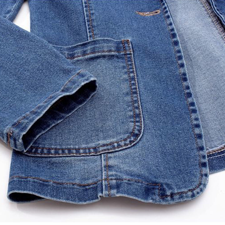 Denim Blazer - Livia-Blue-S-Nora Luxe