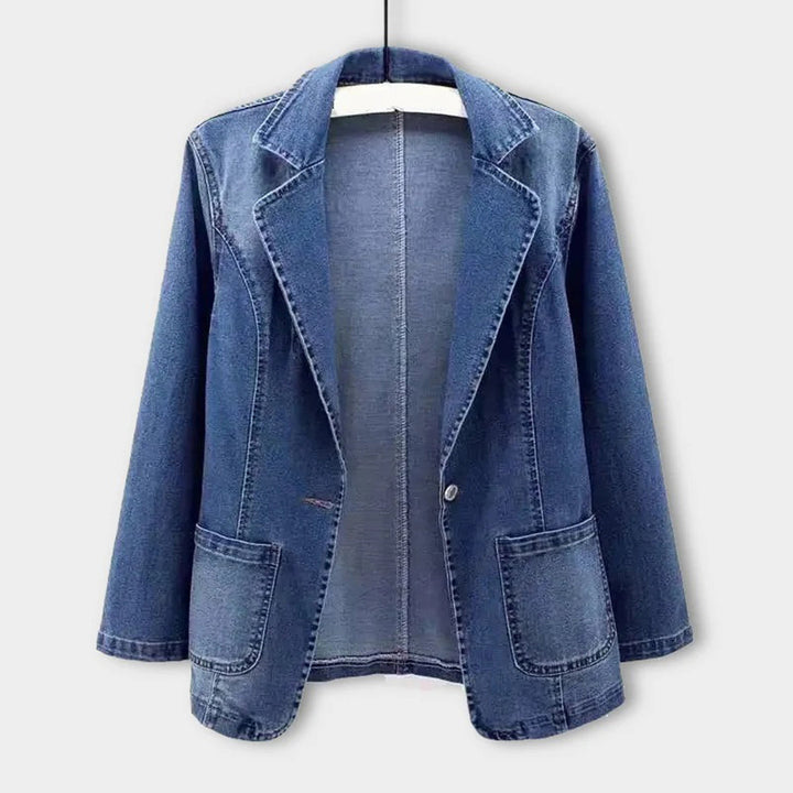 Denim Blazer - Livia-Blue-S-Nora Luxe