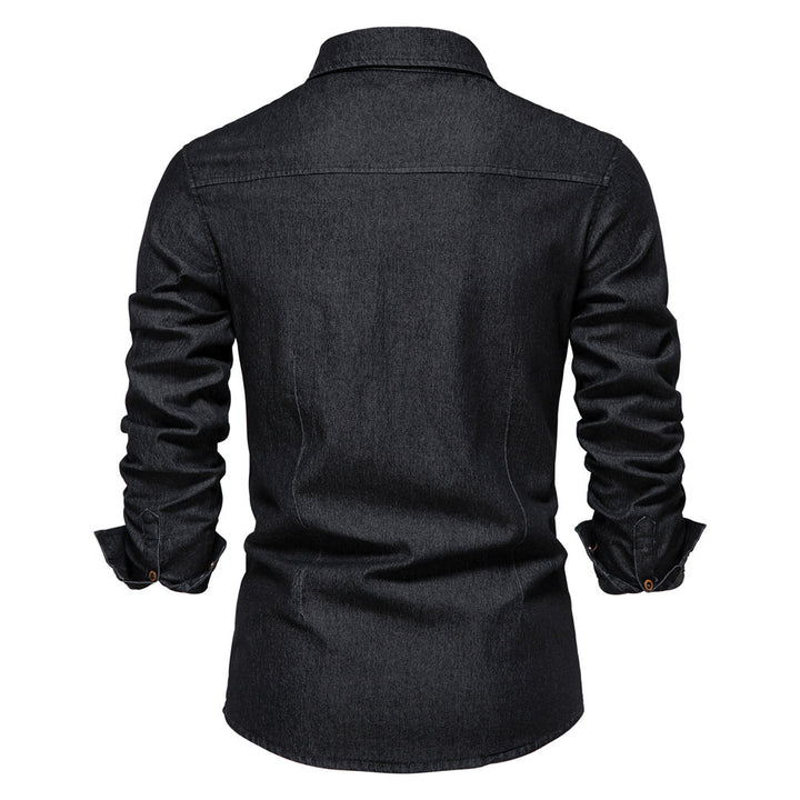 Denim Men's Shirt - Hugo-Blue-S-Nora Luxe
