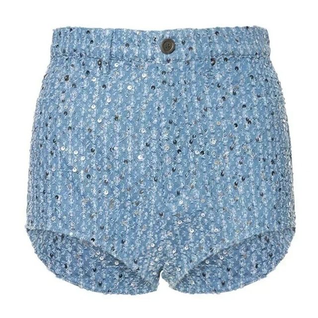 Denim Set with Sequins - Nova-Blue-XS-Nora Luxe