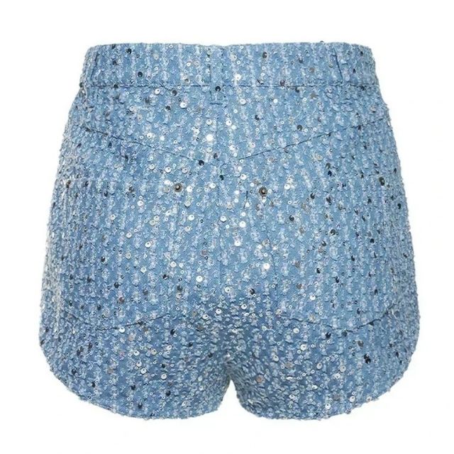 Denim Set with Sequins - Nova-Blue-XS-Nora Luxe
