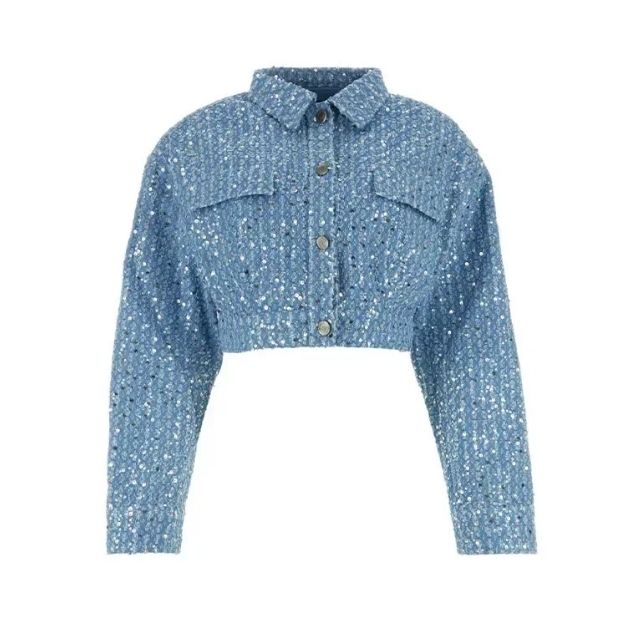 Denim Set with Sequins - Nova-Blue-XS-Nora Luxe