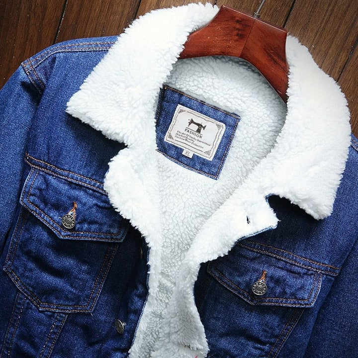 Denim Winter Jacket - Alex-Black-XS-Nora Luxe