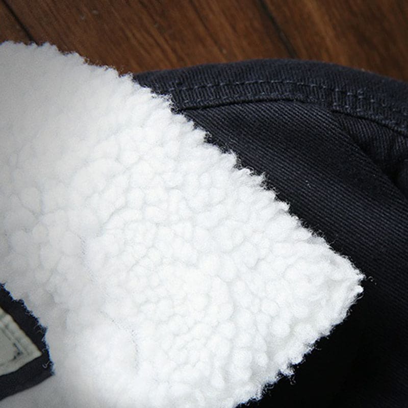 Denim Winter Jacket - Alex-Black-XS-Nora Luxe