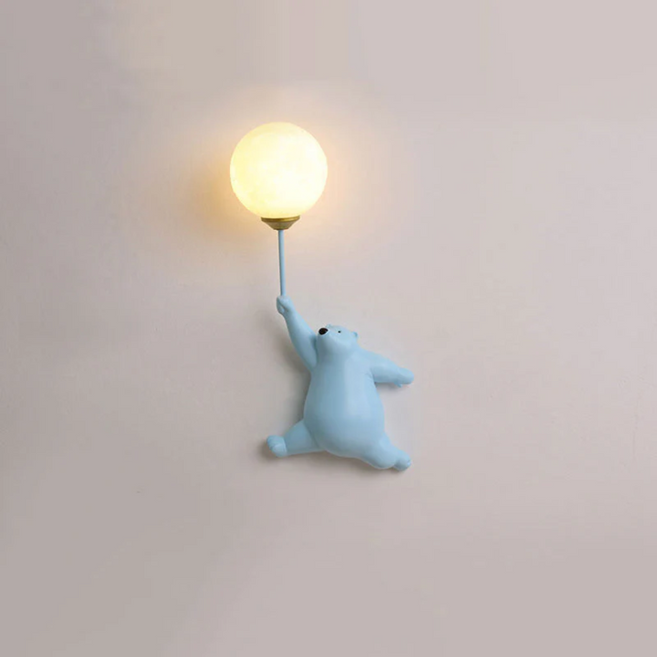 Design Beer LED Wall Lamp - TeddyGlow-Blue-A-Nora Luxe
