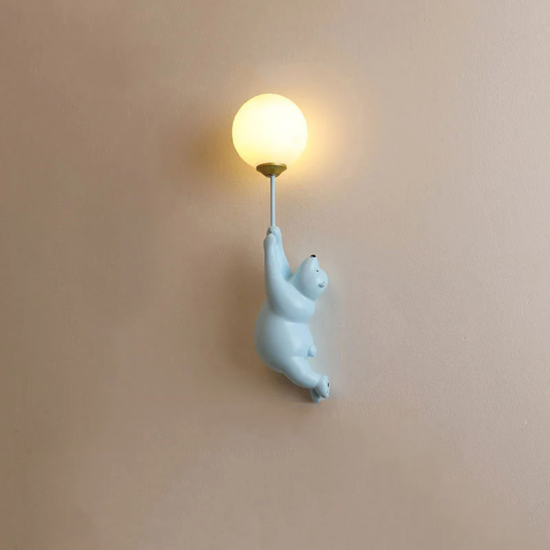Design Beer LED Wall Lamp - TeddyGlow-Blue-B-Nora Luxe