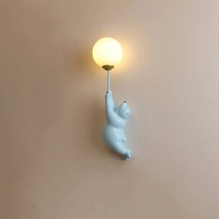 Design Beer LED Wall Lamp - TeddyGlow-Blue-B-Nora Luxe