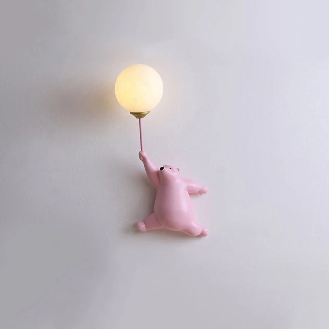 Design Beer LED Wall Lamp - TeddyGlow-Pink-A-Nora Luxe