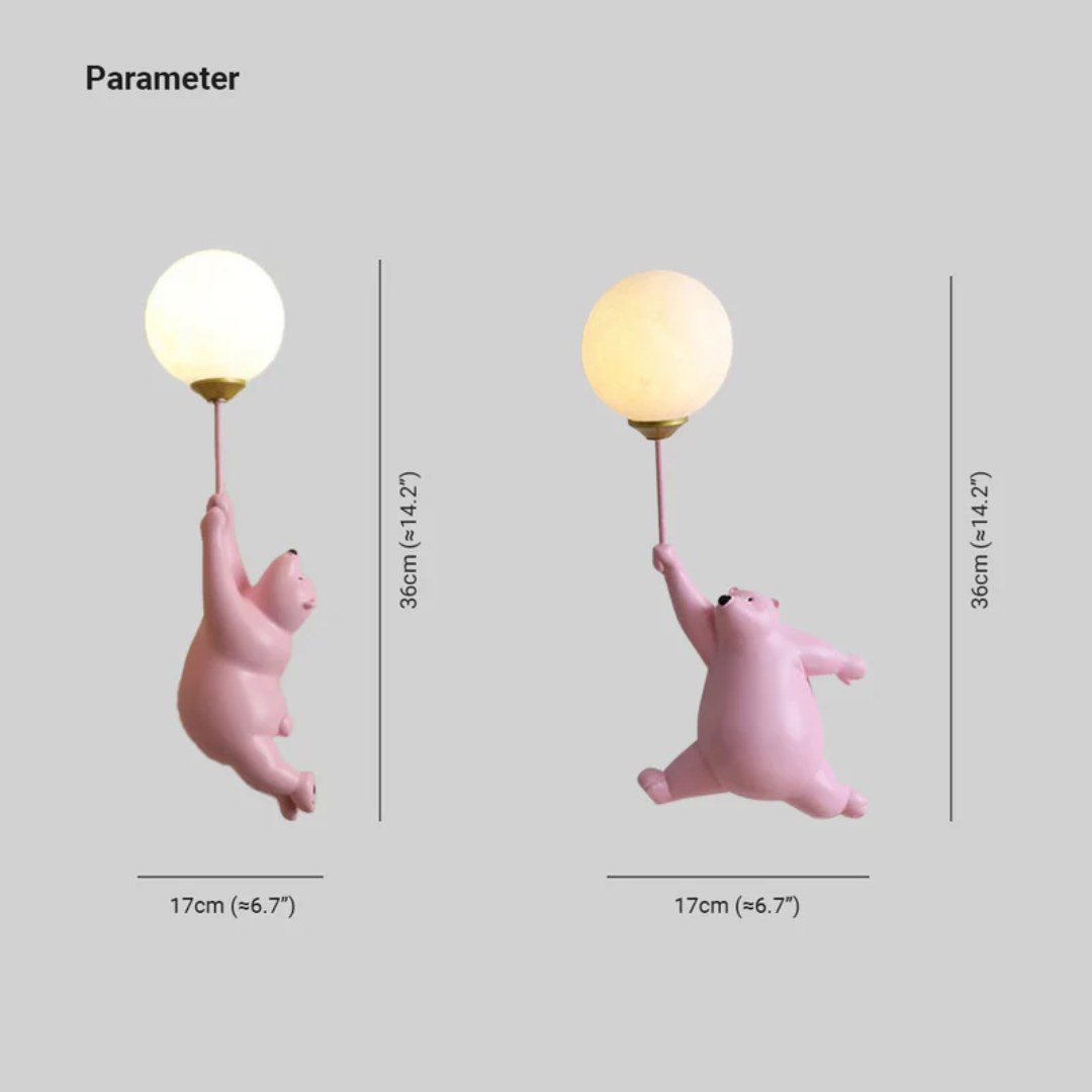 Design Beer LED Wall Lamp - TeddyGlow-White-A-Nora Luxe