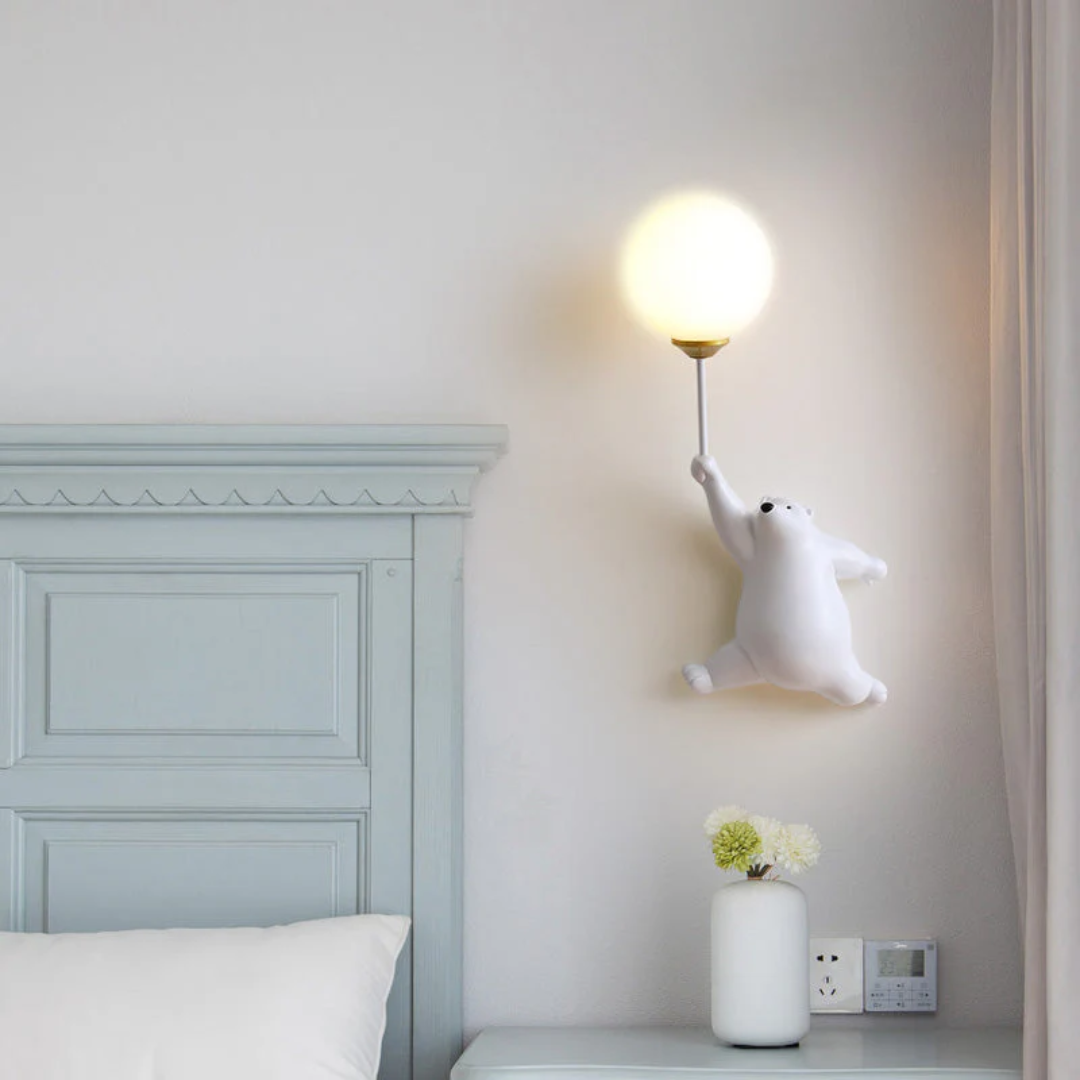 Design Beer LED Wall Lamp - TeddyGlow-White-A-Nora Luxe