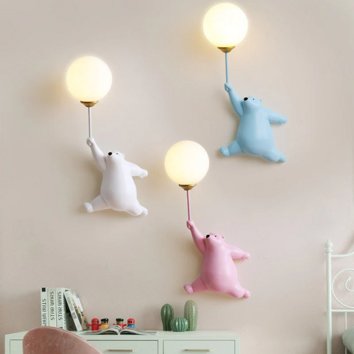 Design Beer LED Wall Lamp - TeddyGlow-White-A-Nora Luxe